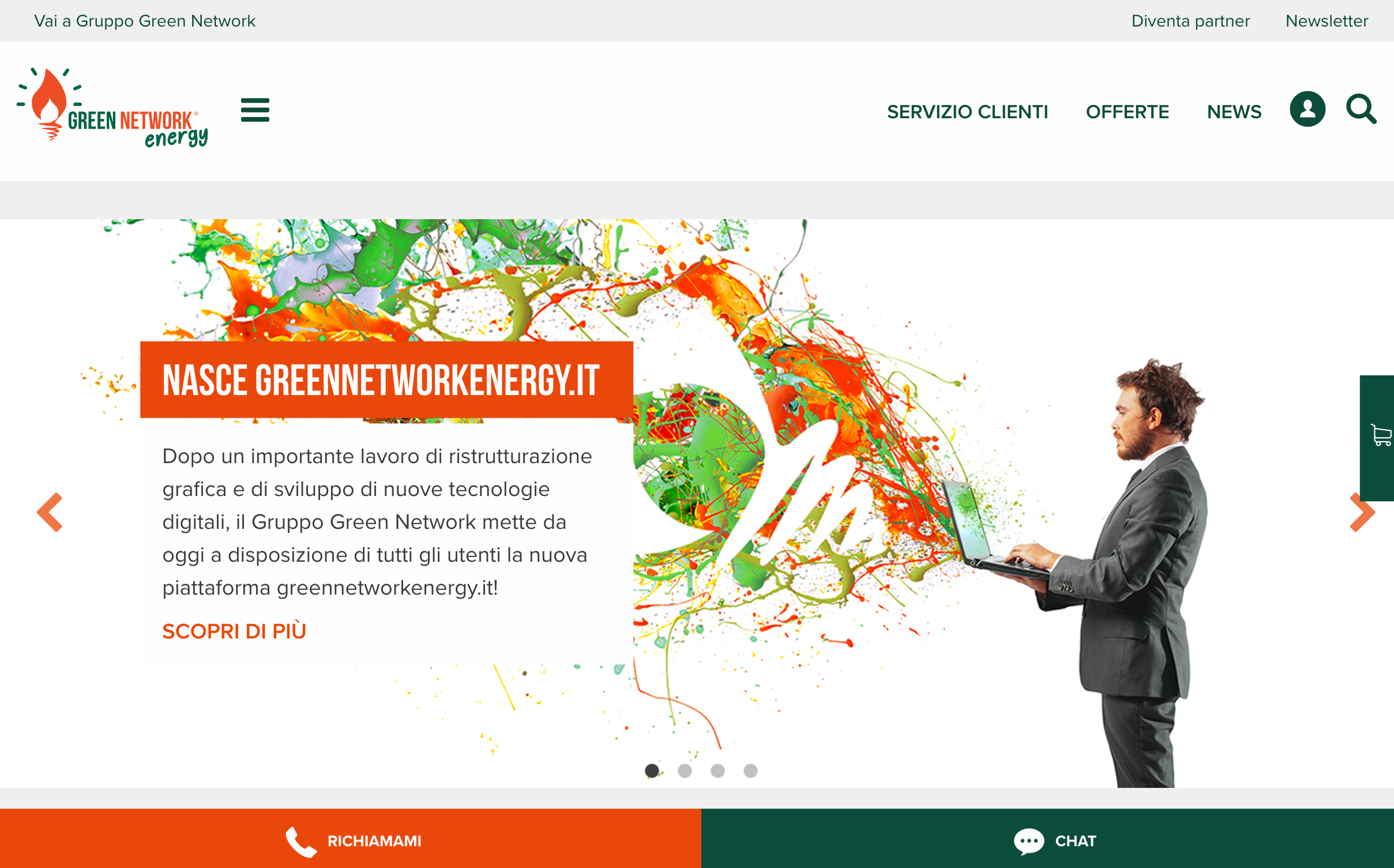 Green Network Energy: nuova interfaccia on line con i clienti