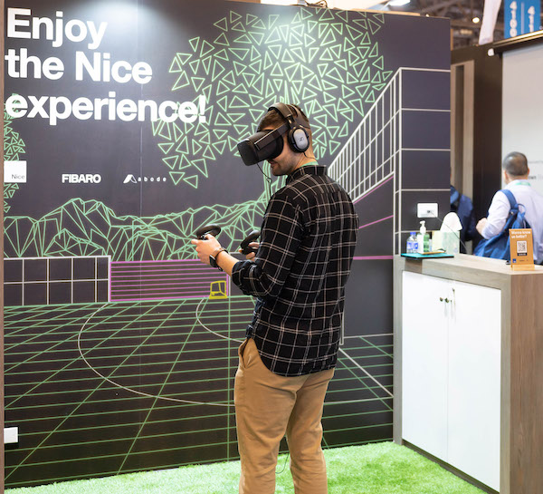 Casa connessa 4.0 in realtà virtuale allo stand del gruppo Nice