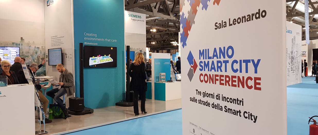 Lo stand di Siemens a Smart Building Expo