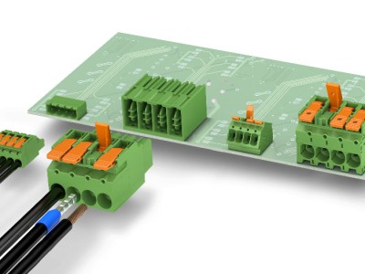 I nuovi connettori e morsetti a leva per circuiti stampati di Phoenix Contact combinano l'affidabilità della connessione a molla push-in con la facilità d'uso dell'azionamento a leva.
