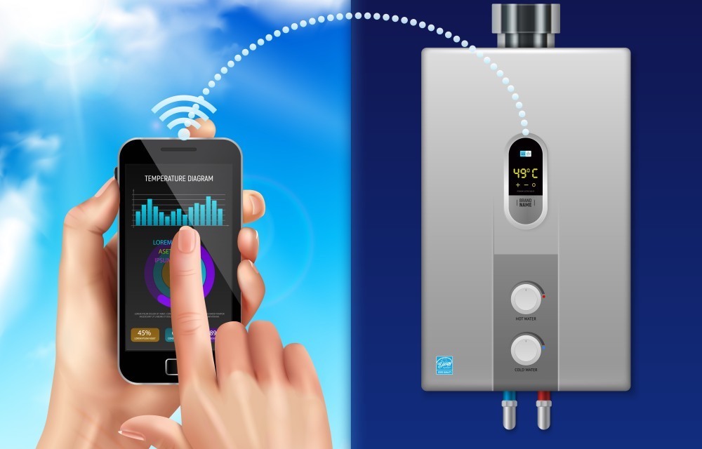 Termostato connesso per programmare la temperatura nelle stanze della smart home