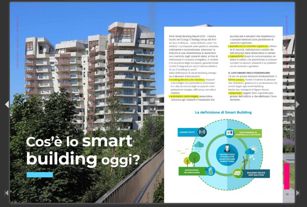 Percorso Impianti Integrati - e-book Elettricomagazine: cosa sono gli Smart Building