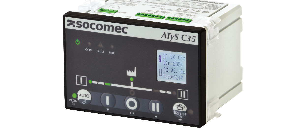 nuova centralina ATyS C35 di Socomec