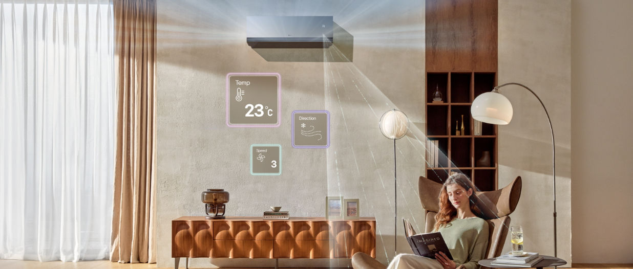 il nuovo climatizzatore con intelligenza artificiale LG Artcool Mirror AI AIR